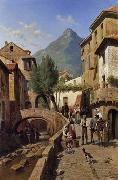 unknow artist European city landscape, street landsacpe, construction, frontstore, building and architecture. 086 USA oil painting reproduction